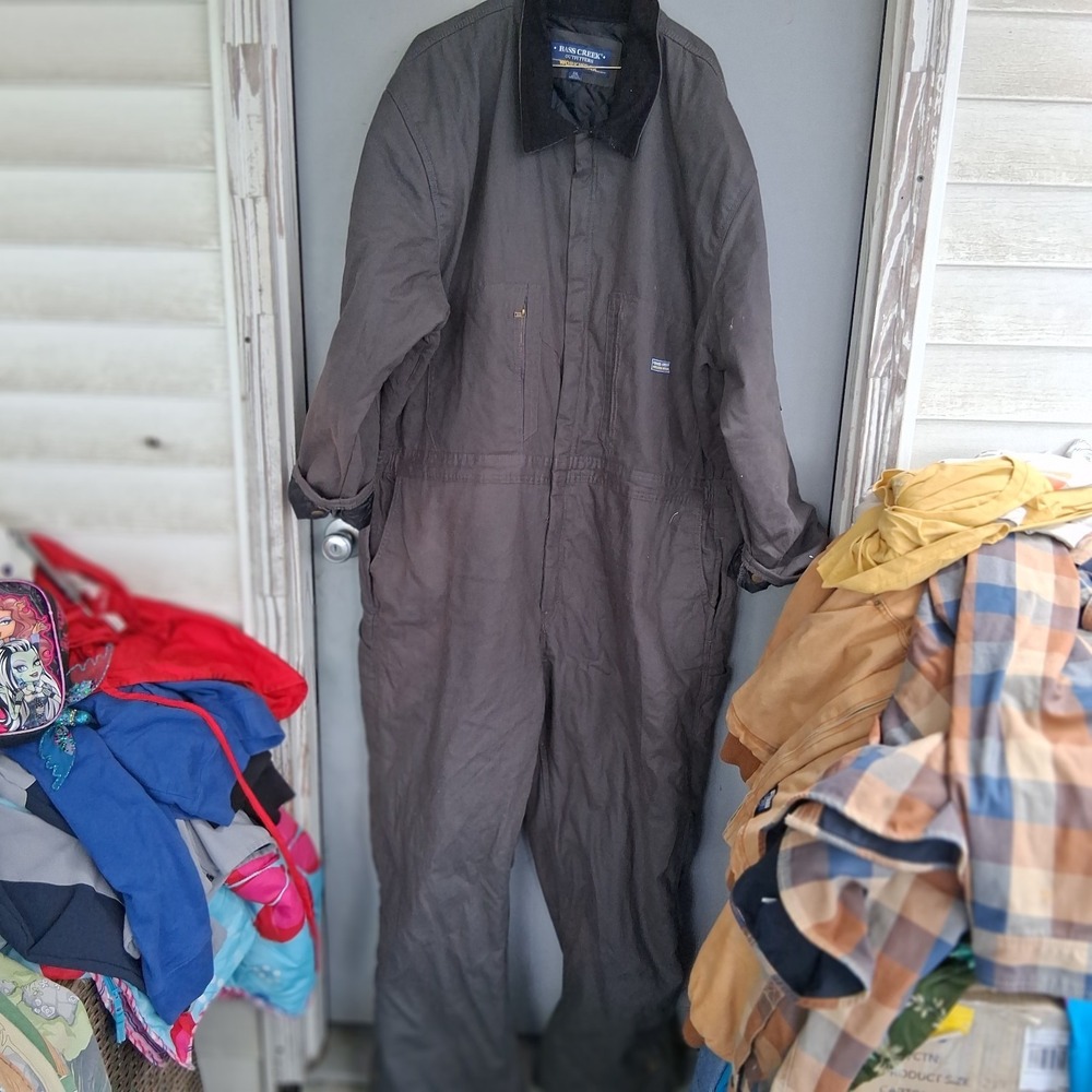 BASS CREEK OUTFITTERS Canvas Workwear Coveralls Carpenter Cargo XXL